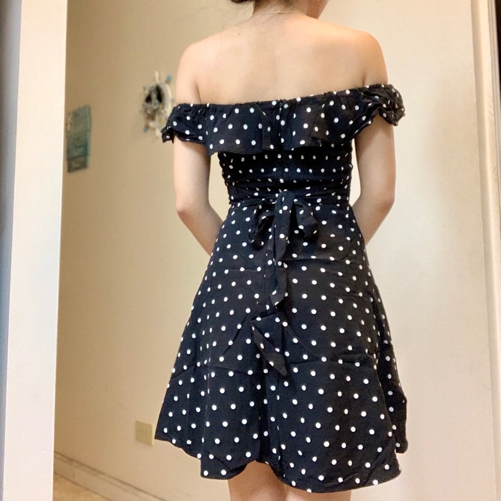 Zara polka dot ruffle dress - Picture 4 of 8